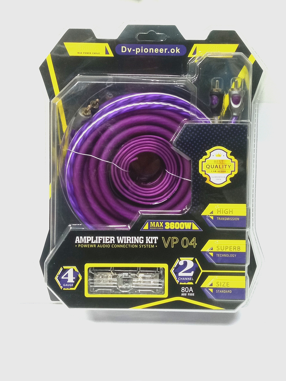 Набор для подключения 2к усилителя 3600W KIT DV-pioneer-Ok VP04