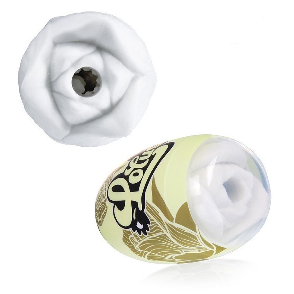 Мастурбатор Lotus белый 10 см