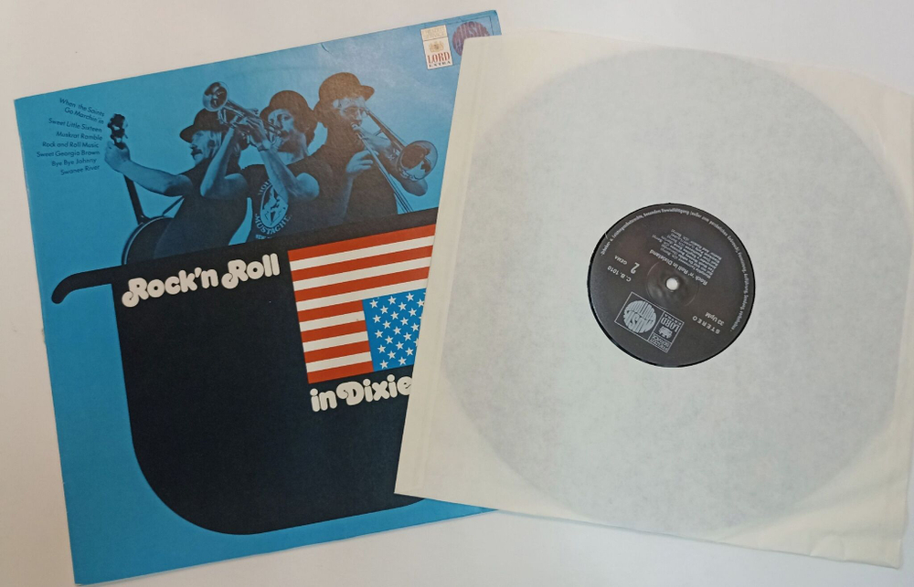 Винтажная виниловая пластинка LP Rock n Roll In Dixieland (Germany 1975)