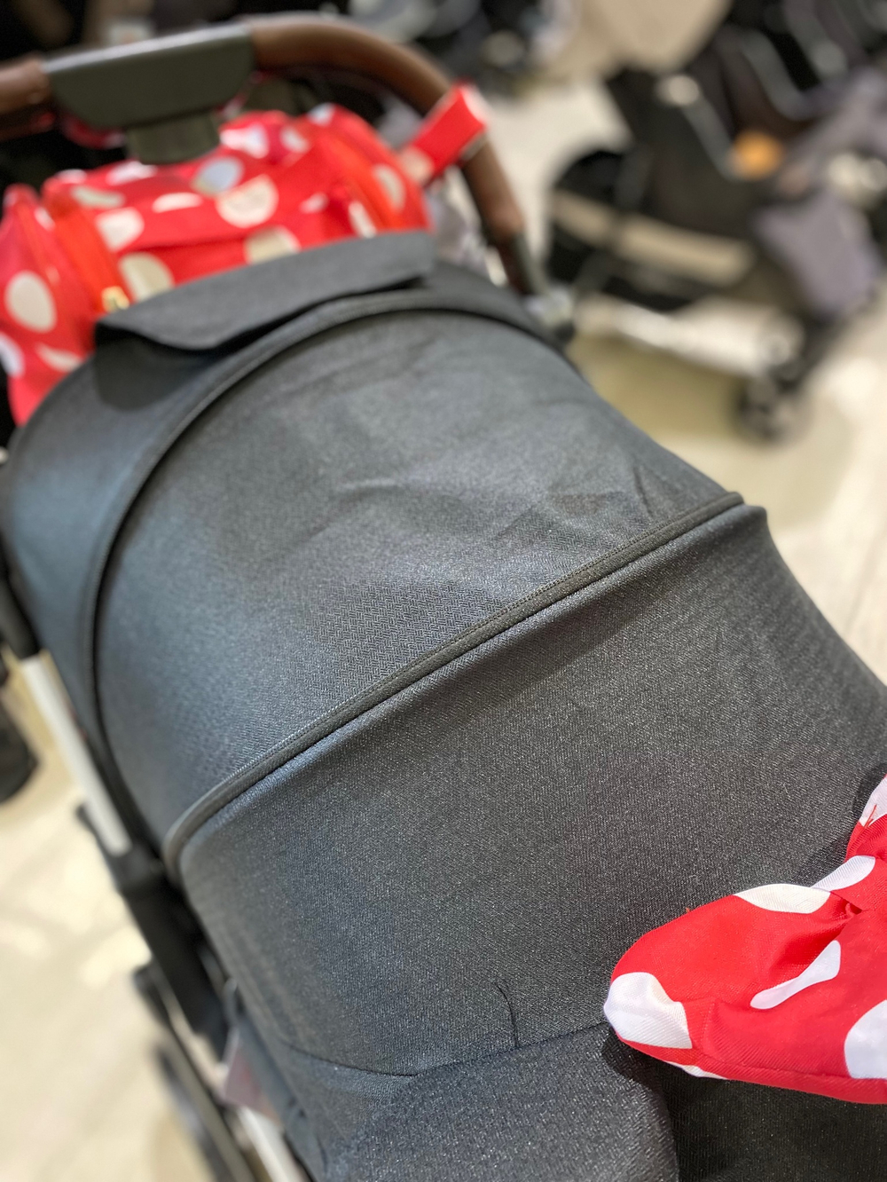 Коляска прогулочная Babalo 2023 Минни маус белая рама