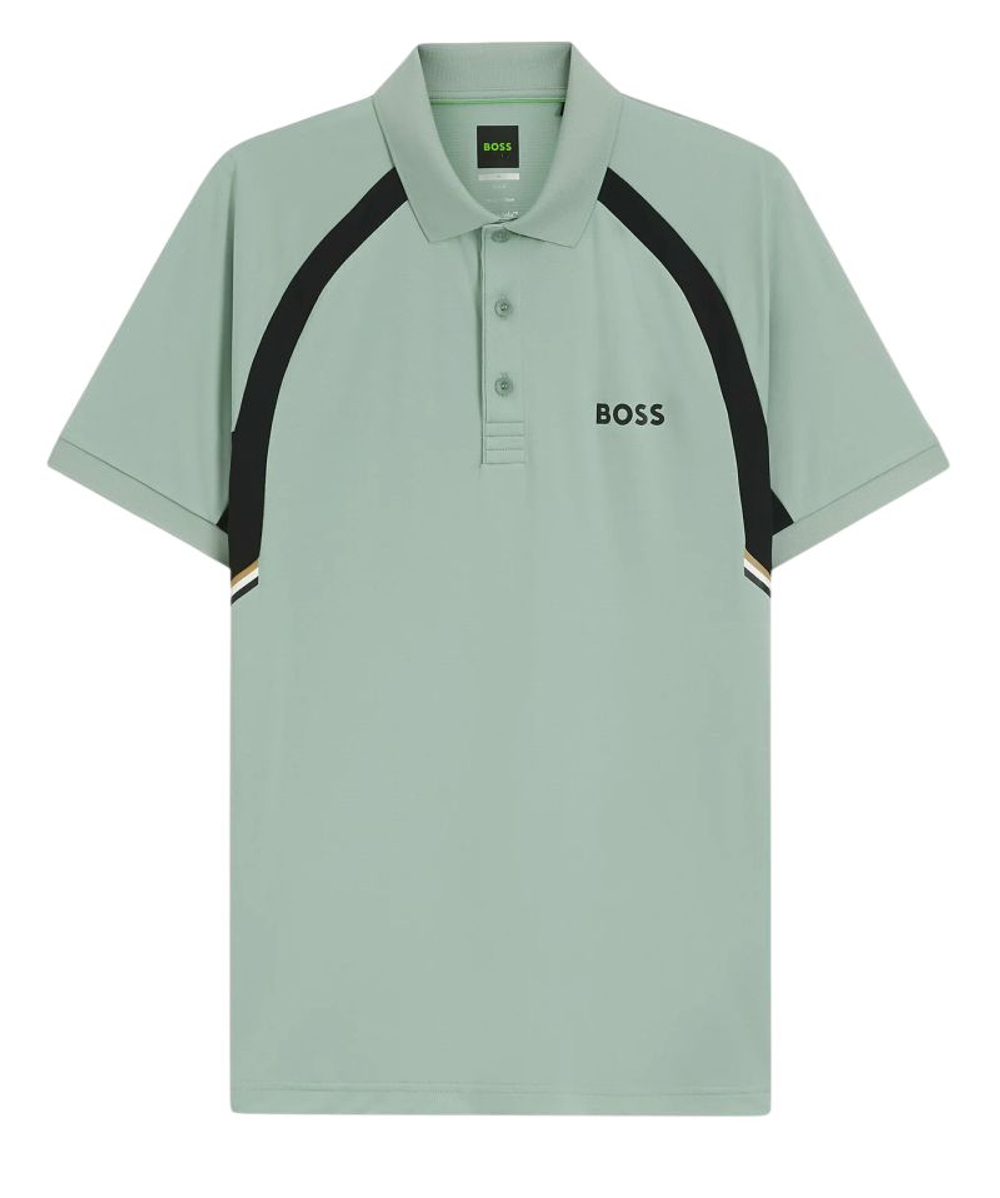 Теннисное поло BOSS TOC Spin CB - open green