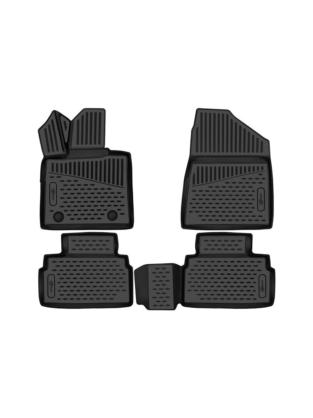 Коврики в салон для CHANGAN UNI-Т (I) 2022-, 4шт. (Повышенная устойчивость, повышенная износостойкость) FORMAT.3DAN0466210K