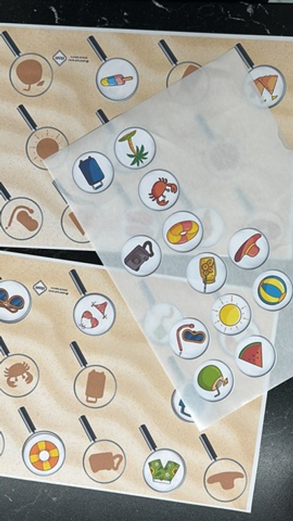 Развивающая игра подбери по тени "Поиск в песке"