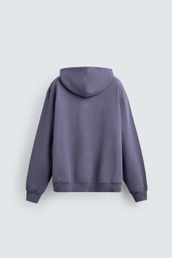 ZARA БАЗОВОЕ ХУДИ С КАПЮШОНОМ, СВЕТЛО-СЕРЫЙ