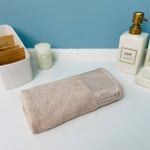 Полотенце махровое 30*60см «POSEIDON» цвет бежевая дымка 09012 плотность 420гр/м2