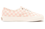 Vans Authentic canvas checkerboard non-slip, wear-resistant, breathable, low-top sneakers for men and women with the same pink and white