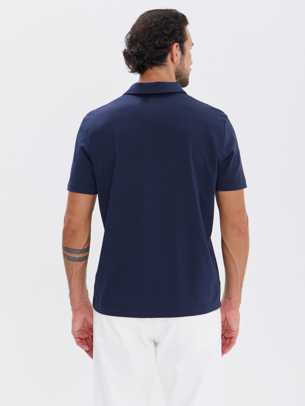 Футболка-поло трикотажная повседневная