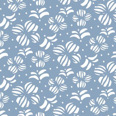 Buy pale blue fabric abstract flowers
