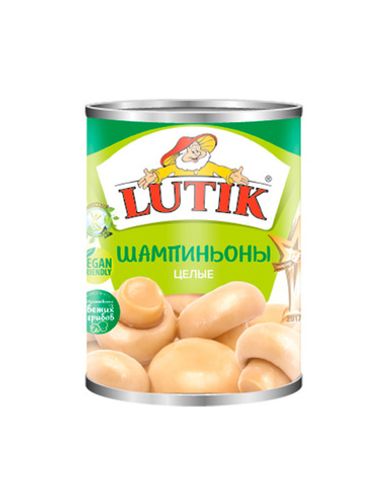 Шампиньоны целые Lutik 425 мл.