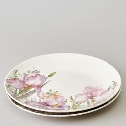 НАБОР ТАРЕЛОК ЗАКУСОЧНЫХ LEFARD "IRISES" 2 ШТ. 20,5*2 СМ (КОР=16НАБ.)