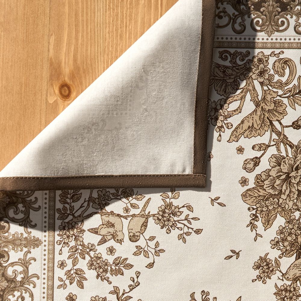 ДОРОЖКА " ROYAL GARDEN" 40Х146СМ ,БЕЛЫЙ ,100% ХЛОПОК ,ТВИЛ С ПРОПИТКОЙ