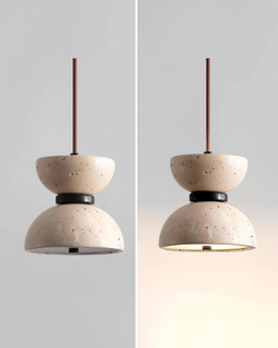 Дизайнерский подвесной светильник из травертина ✨