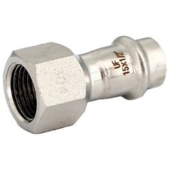 Муфта Uni-Fitt пресс 35х1 вн. р., накидн. гайка, нерж. ст.