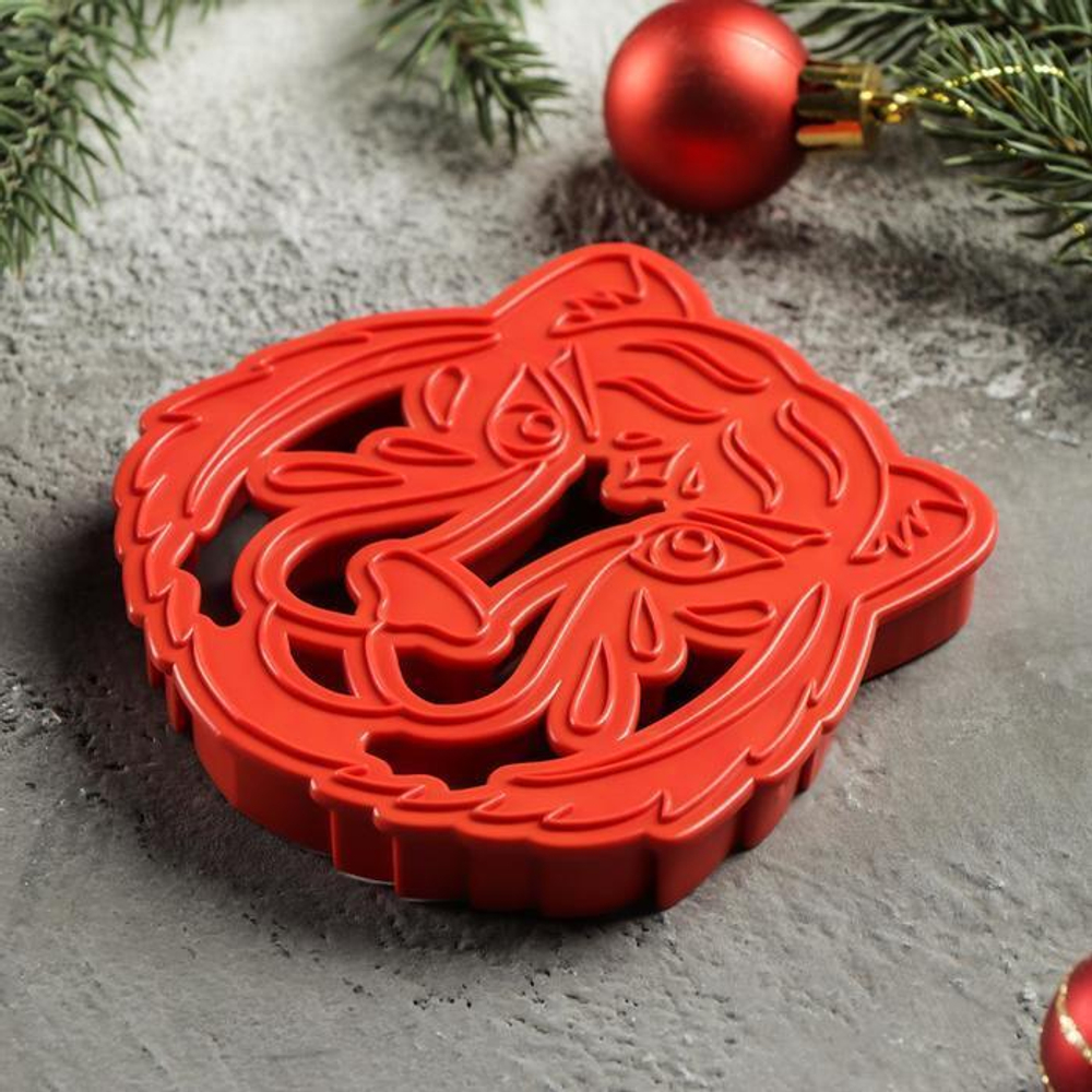 Форма-вырубка для печенья «Тигр» 9.5х9.5х1.5 см