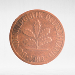 Germany, 1 Pfennig, 1982, (Karlsruhe Mint - "G"), VF