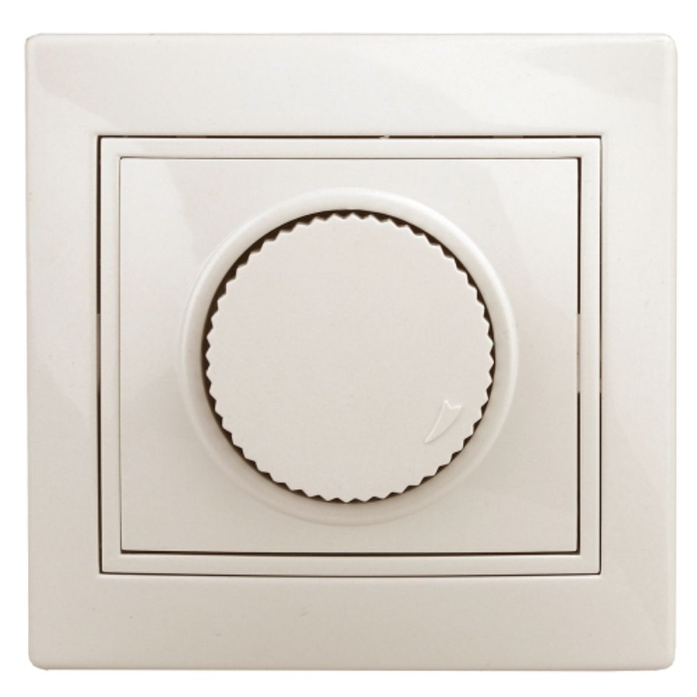 1-401-02 Intro Светорегулятор поворотный, 600Вт 230В, IP20, СУ, Plano, сл.кость | Intro