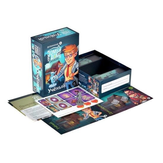 Настольная игра Зомби в доме: Заражение. Учёный