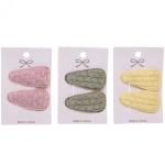 Зажимы для волос 2шт «New collection - Laura», микс 6 цветов, 6*2,5,см