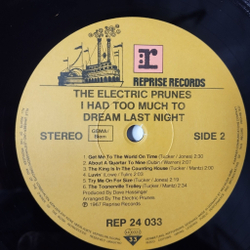 Винтажная виниловая пластинка LP The Electric Prunes I Had Too Much To Dream Last Night (Germany 1986)
