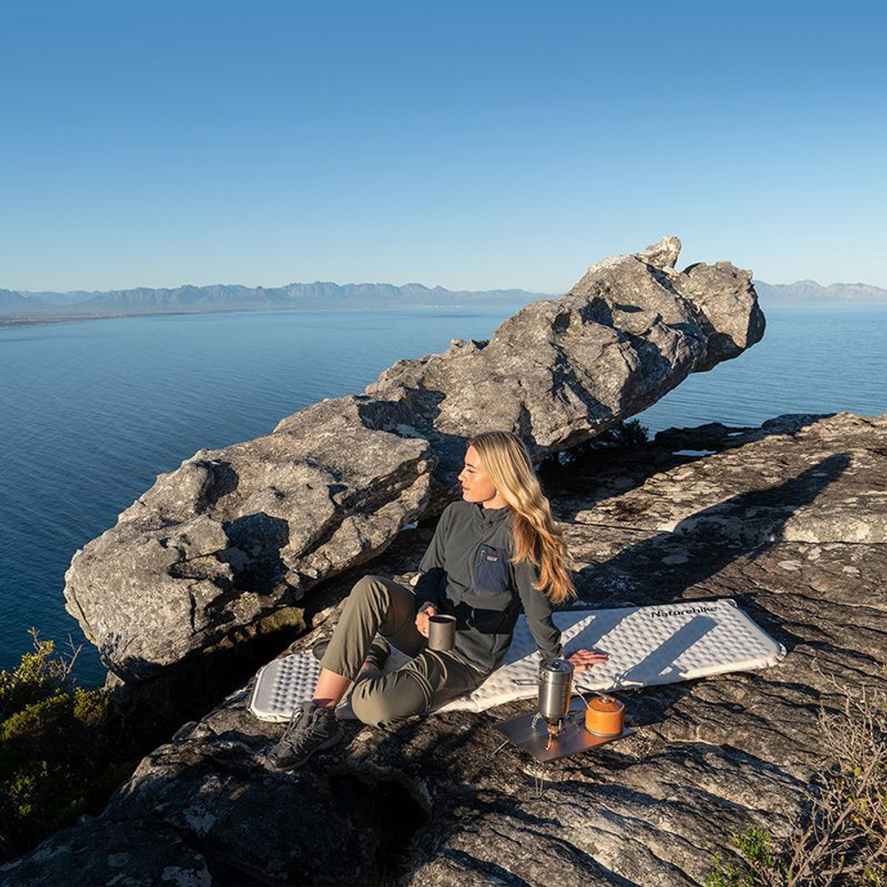 Коврик туристический самонадувной Naturehike CNK2300DZ013 Ultralight, прямоугольный, голубой, 6976023926921