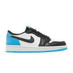 Кроссовки Jordan Air Jordan 1 Og "Black Blue Toe" (Женская размерная сетка)