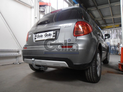 Фаркоп оцинкованный Galia F109A для Suzuki SX4 хетчбек 5 дверей 2006-2013 2WD/4WD, FIAT Sedici 2006-2014(паспорт и сертификат в комплекте)(без электрики)