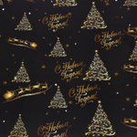 Бумага глянцевая двусторонняя "С Новым годом" 70*50 см (1лист)