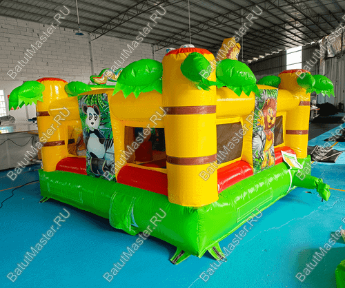 Коммерческий надувной батут "Сафари-экскурсия" 3.5*3.5*2,8 м