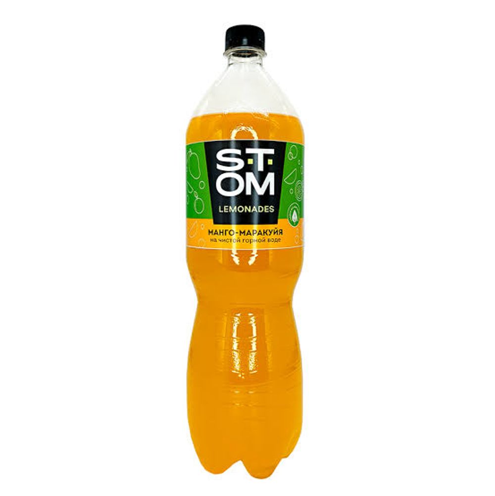Лимонад Стом Манго и Маракуя с газом 1.5 л пэт