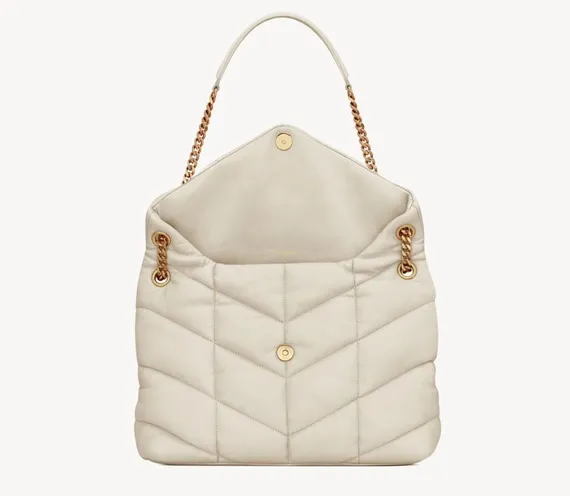 Сумка Saint Laurent Puffer Loulou, белый