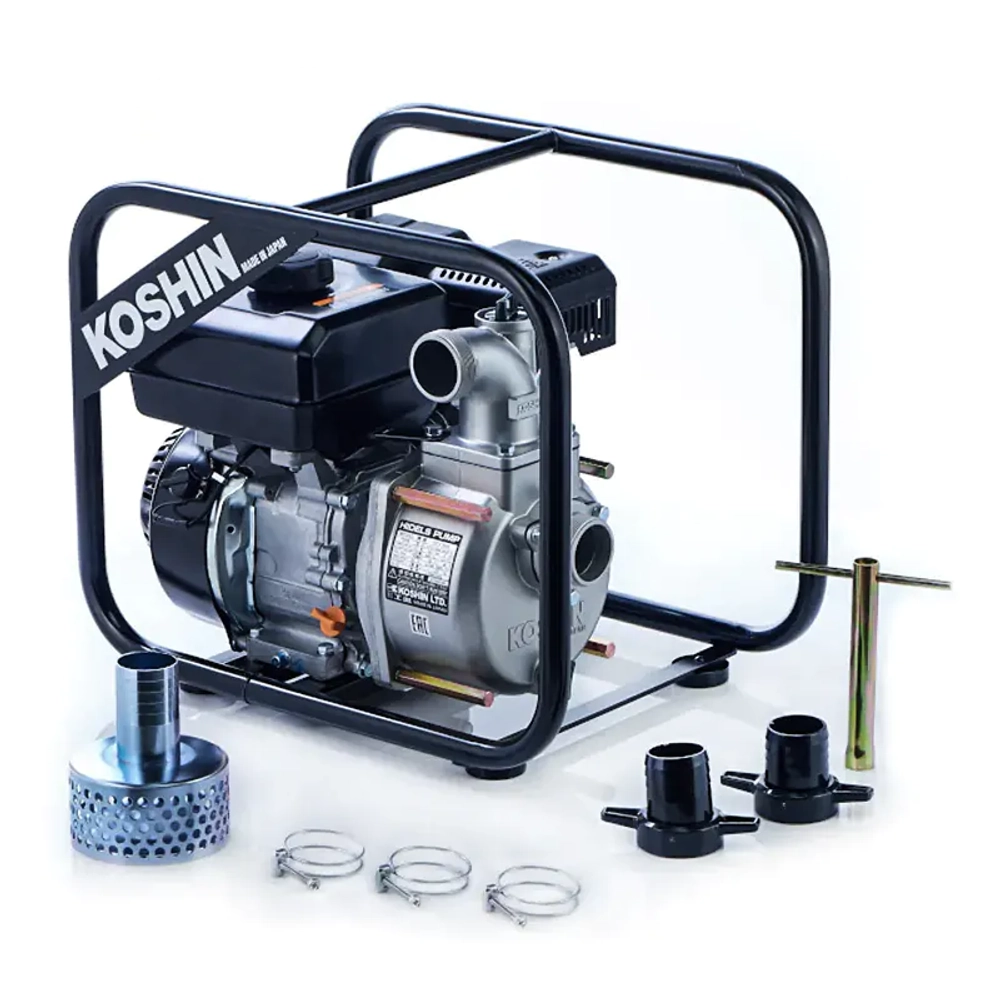 Koshin STV-50 X мотопомпа бензиновая 4.7 л.с, 580 л/мин, диаметр 50 мм, STV-50X