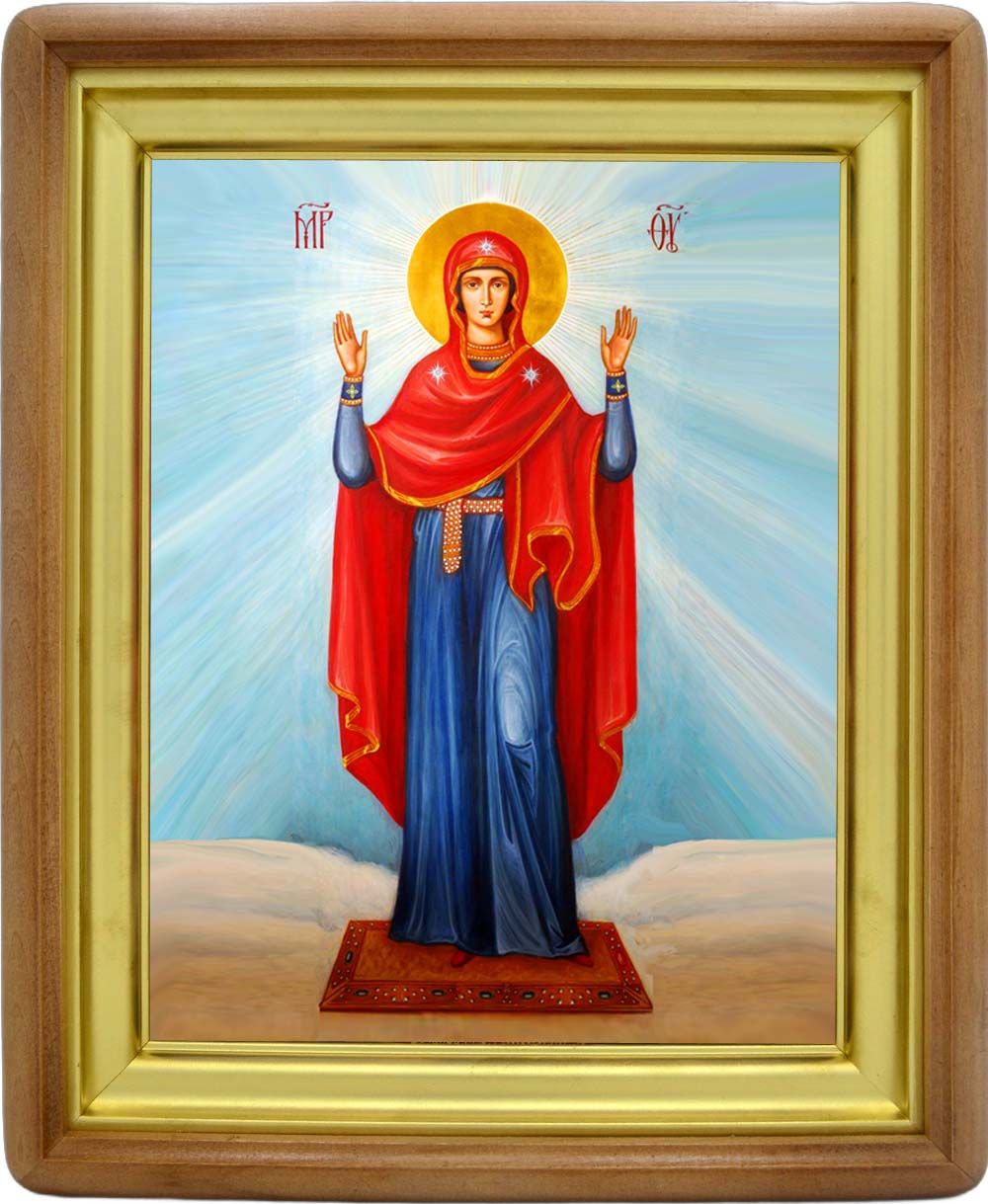 Нерушимая стена. Икона Божьей Матери на холсте.