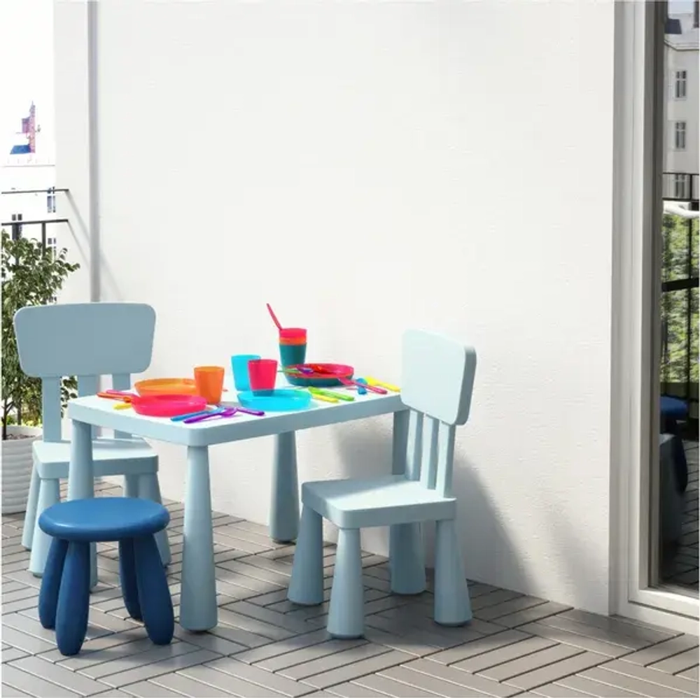 Детский стол Barnbord, размеры: 77x55х48 см., материал: полипропилен, цвет: голубой