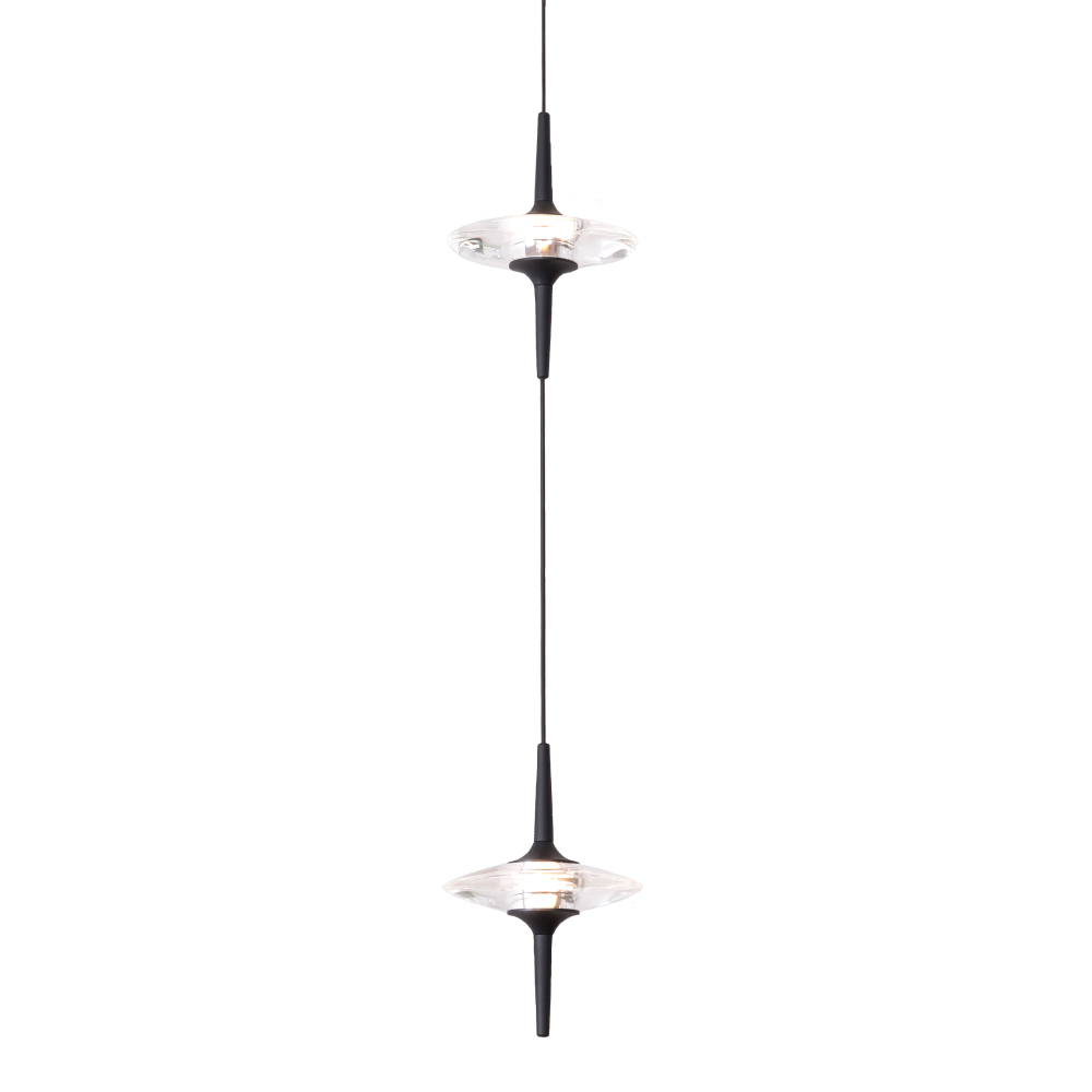 Светильник светодиодный, черный, прозрачный, ZENITH, LED, 5