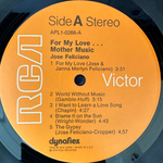 Jose Feliciano - For My Love...Mother Music (США 1974г.)