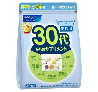 FANCL ВИТАМИНЫ ДЛЯ МУЖЧИН ОТ 30 ДО 40 ЛЕТ