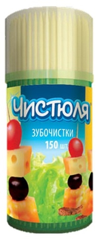 ЧИСТЮЛЯ Зубочистки 150 шт.