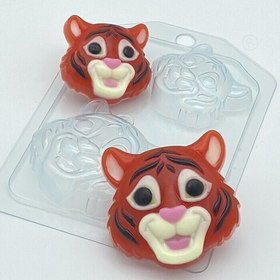 Форма пластиковая Тигр Мультяшная морда МИНИ