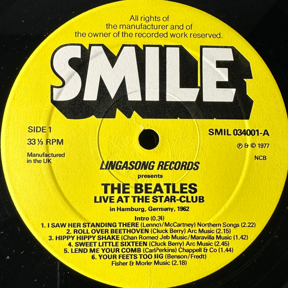 The Beatles ‎– Live! At The Star-Club In Hamburg, Germany; 1962 2LP (Скандинавия 1977г.)