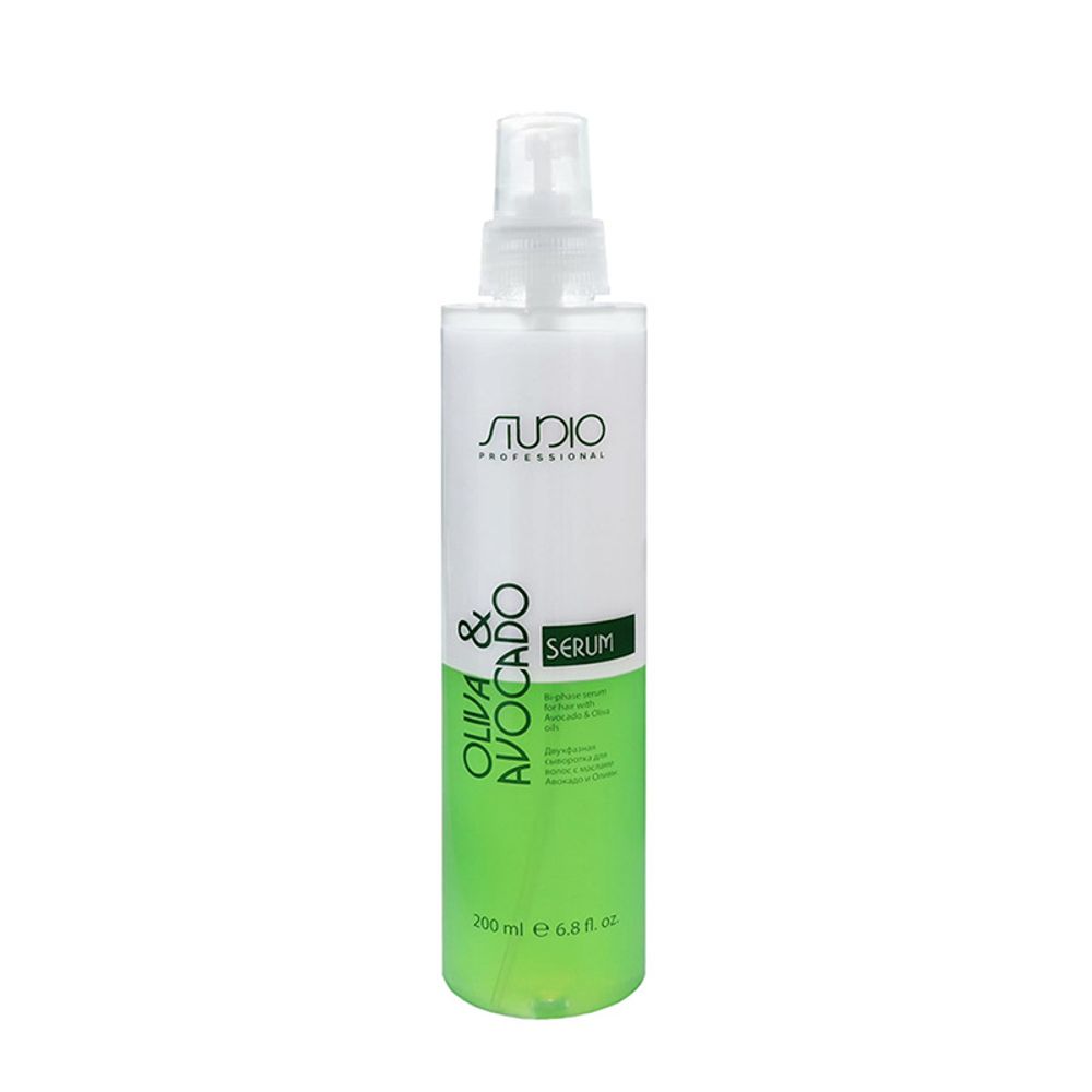 Двухфазная сыворотка для волос Oliva &amp; Avocado Studio Professional, 200 мл