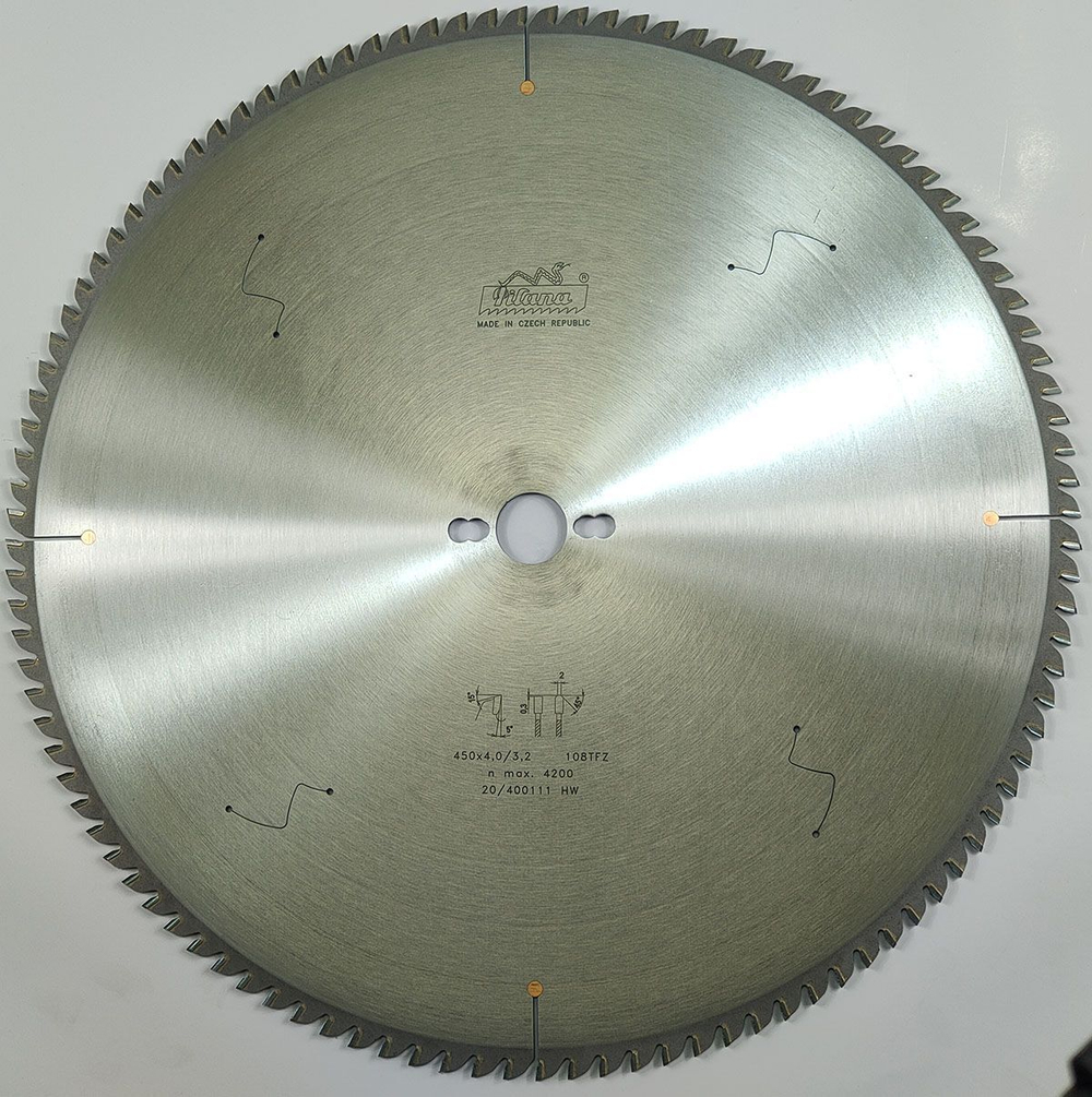 Пила дисковая TCT "Pilana" 450x4.0/3.2x30 z108 87-13 TFZ P