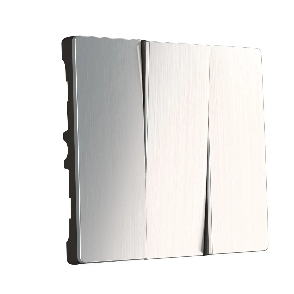 Набор клавиш для выключателя трехклавишного (никель рифленый глянцевый) W1139002