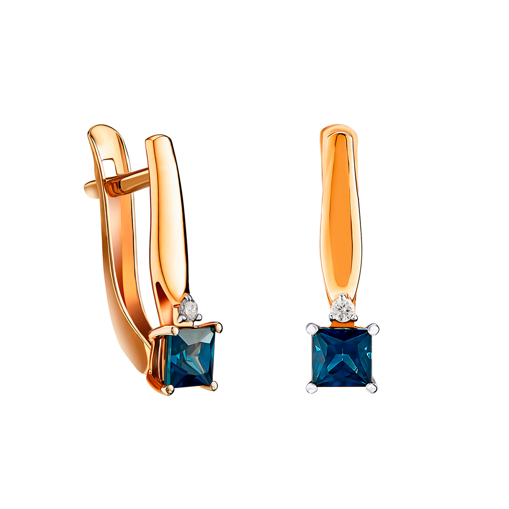 Серьги из золота 585 пробы