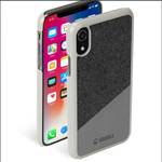 Чехол Krusell Tanum Cover для Apple iPhone XS Max, кожаный, серый