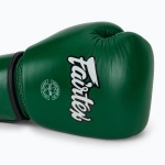 Боксёрские перчатки Fairtex Real Leather Boxing green