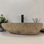 Раковина из речного камня RS-63633 (60*36*15) 0124