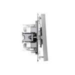 ARTGALLERY 2-клавишный ВЫКЛЮЧАТЕЛЬ КНОПОЧНЫЙ, 10АХ, механизм, быстрозажим. клем., АЛЮМИНИЙ