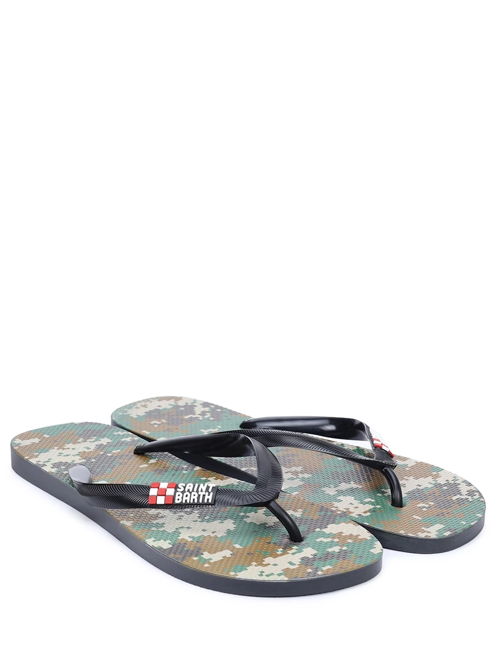 Шлепанцы муж. Saint Barth CAMO PATCH милитари
