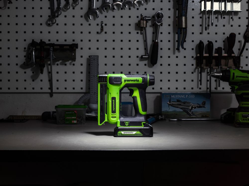 Аккумуляторный степлер Greenworks, G24CS10,3400107, 24v, без АКБ и ЗУ