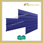 Сайдинг металлический L -Брус ХL Norman MP ПЭ- RALL 5002 Ультрамариновый 0.5мм